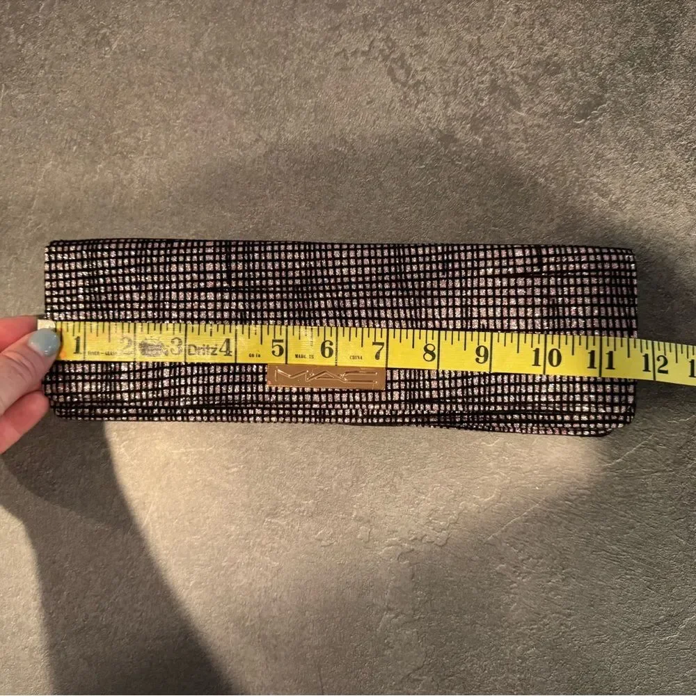 MAC Cosmetics Pink Iridescent Brush And Makeup Clutch